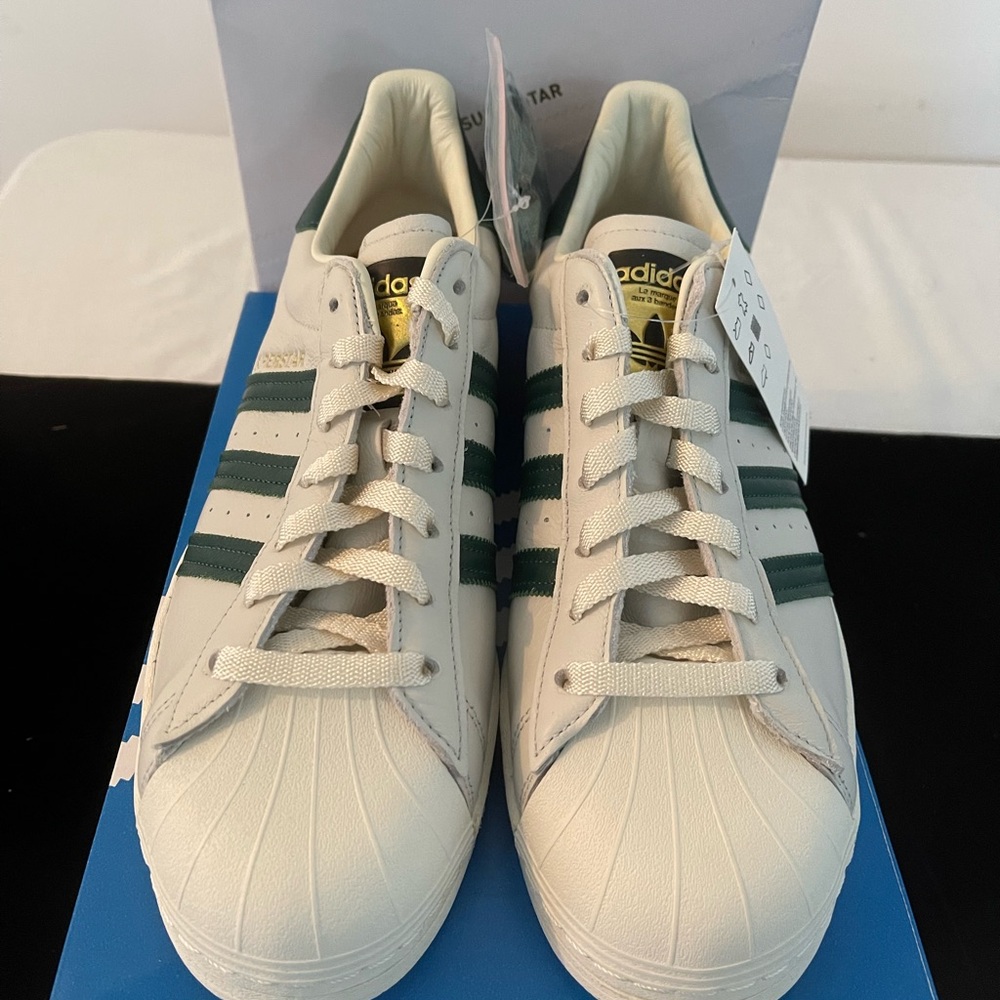 Adidas Superstar Off White Collegiate Green